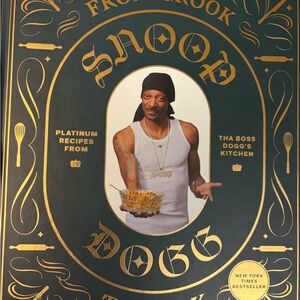Snoop Dogg hardback Cookbook with Gold Accents